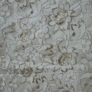 Gold Metallic Lace Overlay Table TopF116per Christmas Design 39" round